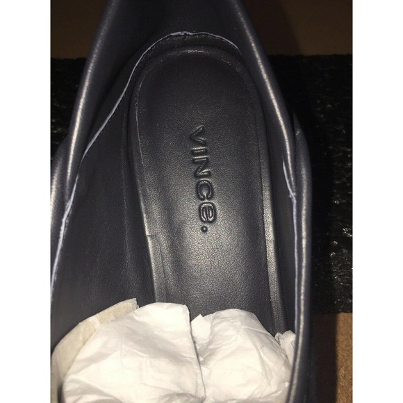 VINCE BRANINE Women's Blue Suede/ Nappa Leather Flat Loafer Slip Ons Size 6 - Picture 7 of 11